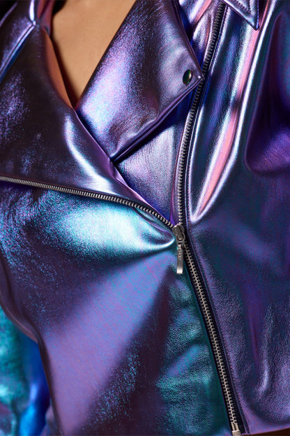 Holographic Biker Jacket